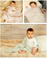 Knitting Pattern - Rico 465 - Baby Classic DK & Baby Teddy Aran - Blankets
